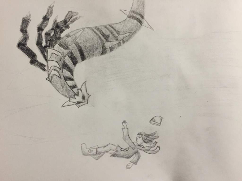 1024x767 Giratina And Dawn Sketch Amino - Dawn Sketch