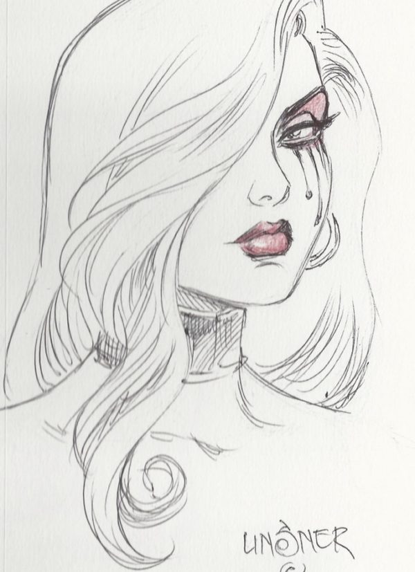 600x827 Joseph Michael Linsner Shares Designs For 30th Anniversary Dawn Statue - Dawn Sketch