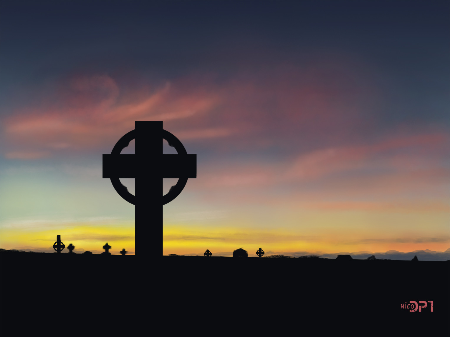 1528x1146 Artstation - Dawn Sketch