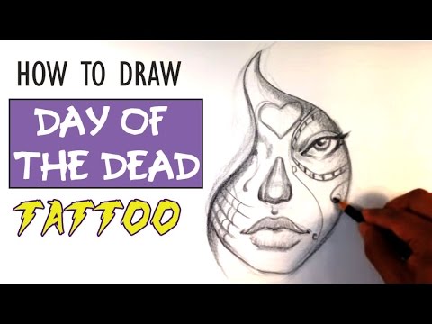 480x360 How To Draw A Day Of The Dead Girl - Day Of The Dead Sketches