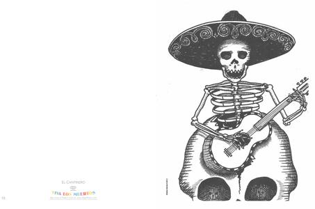 453x300 Viva Los Muertos Coloring Book Day Of The Dead Etchings, Sketches - Day Of The Dead Sketches