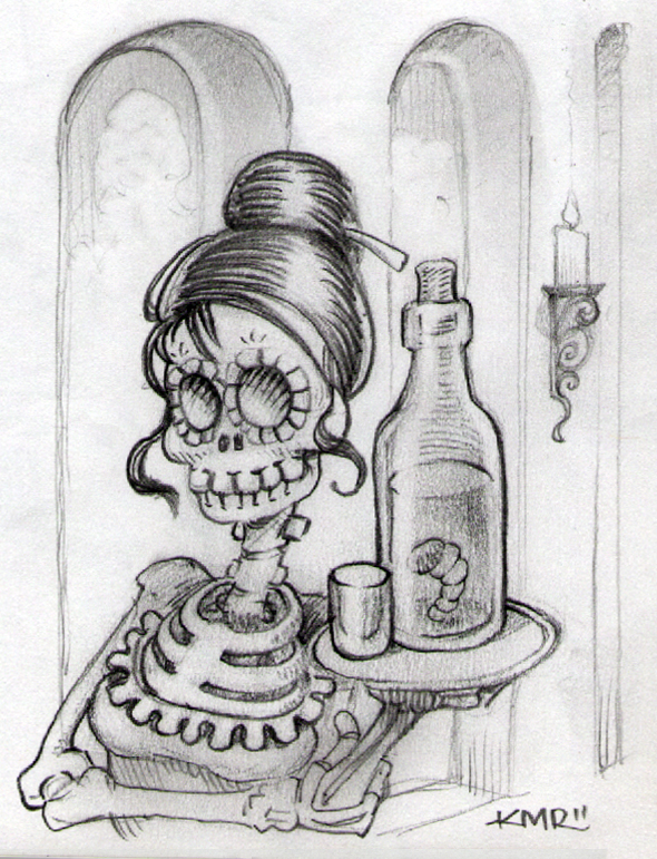 590x771 Day Of The Dead The Art Of Kevin M. Rucker - Day Of The Dead Sketches