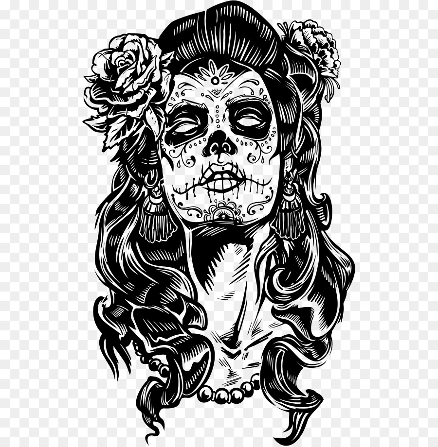 900x920 La Calavera Catrina Drawing Day Of The Dead - Day Of The Dead Skull Sketch