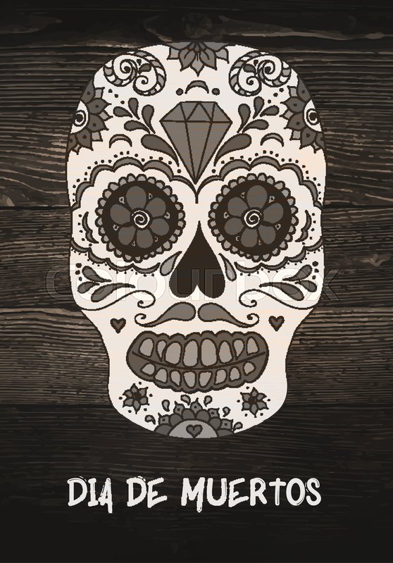 558x799 Vector Sugar Skull. Mexican Skull. Day Of The Dead Skull. Dia De - Day Of The Dead Skull Sketch