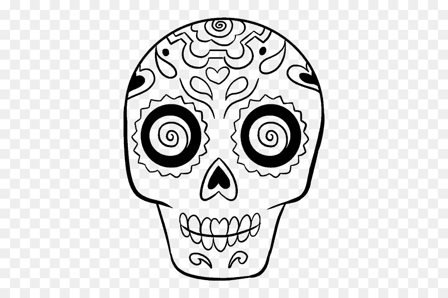 900x600 Calavera Drawing Skull Day Of The Dead Sketch - Day Of The Dead Skull Sketch