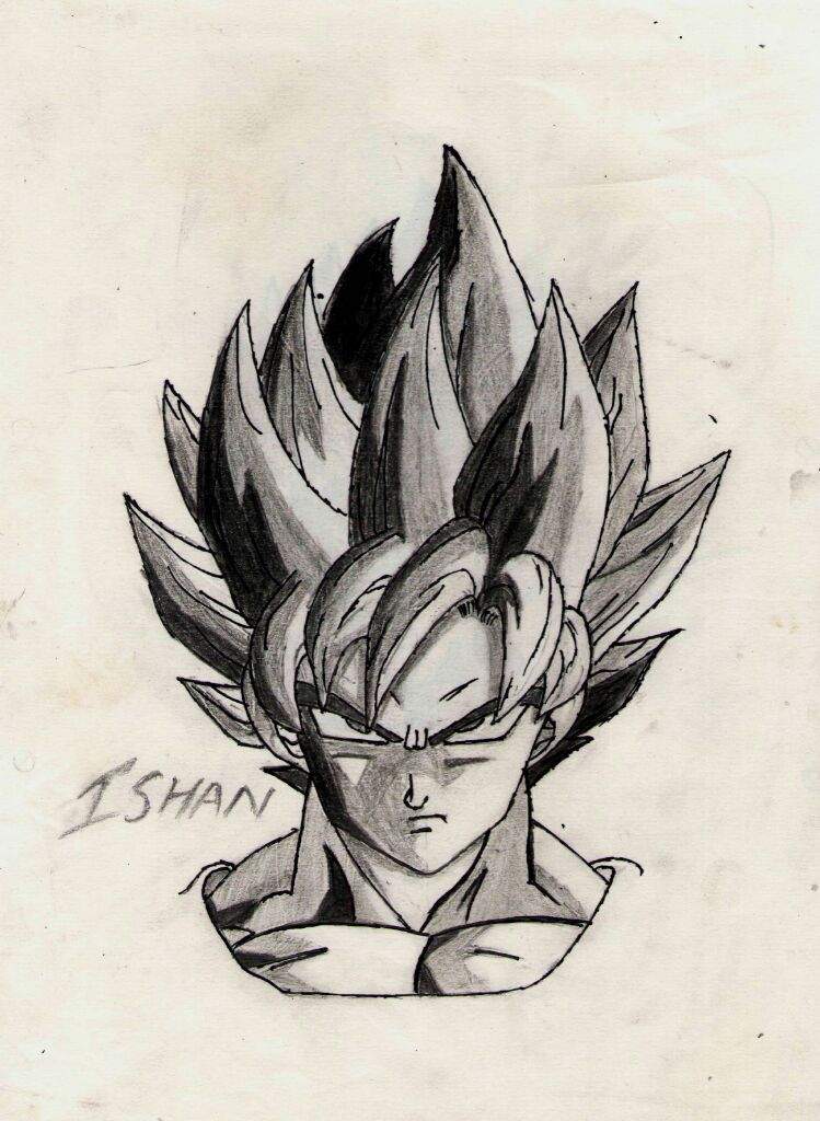 Dbz Goku Sketch at PaintingValley.com | Explore collection of Dbz Goku ...