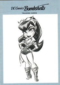 211x300 Cryptozoic Dc Comics Bombshells Sketches Insert - Dc Comics Sketches