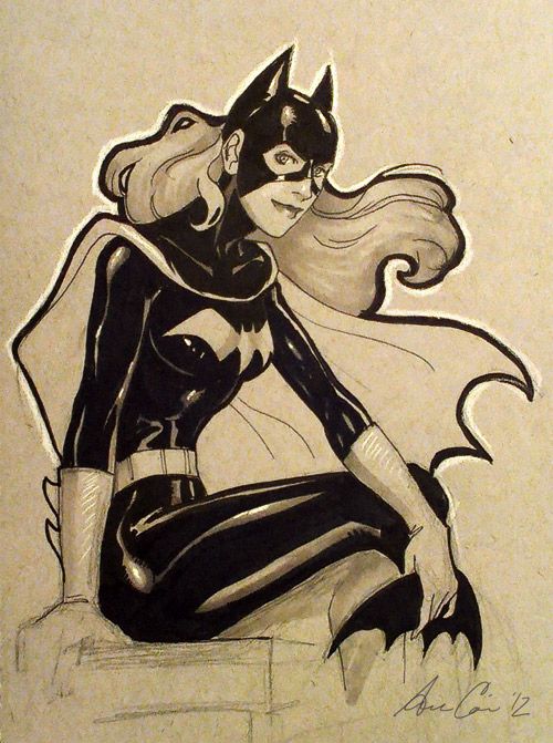 500x671 Sample Con Sketch Batgirl (Dc Comics) By - Dc Comics Sketches
