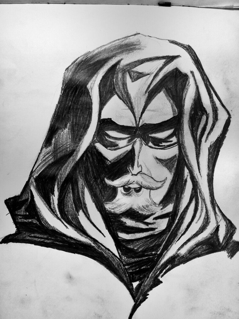 780x1040 Green Arrow Comics Deathstroke Graphite Oliver Queen Sketch Black - Dc Sketches