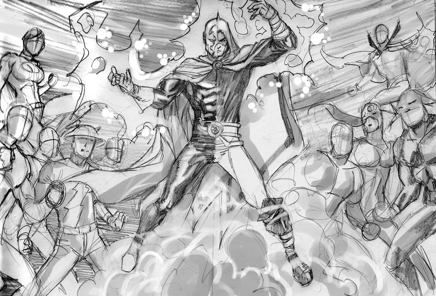 848x576 Jesus Merino Sketches Out The Covers To Jsa - Dc Sketches