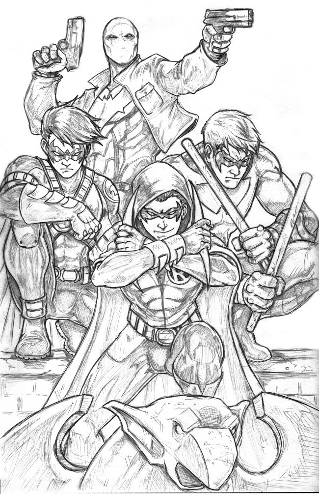 650x1005 Tyrine Carver And Wil Woods - Dc Sketches