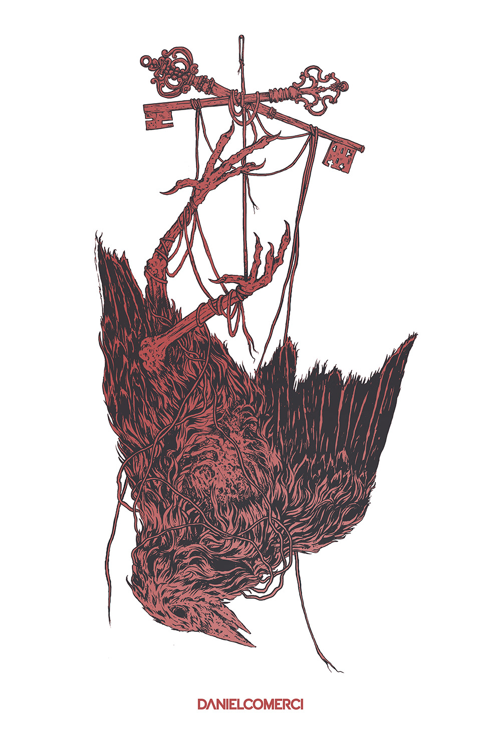 1000x1484 Dead Bird Illustration On Behance - Dead Bird Sketch