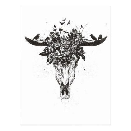 422x422 Dead Summer (Blackandwhite) Postcard - Dead Flower Sketch