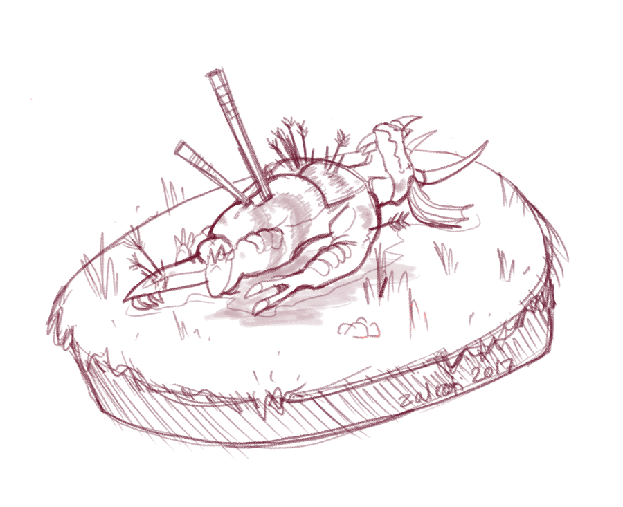 900x733 Dead Dragon Sketch Weasyl - Dead Sketch