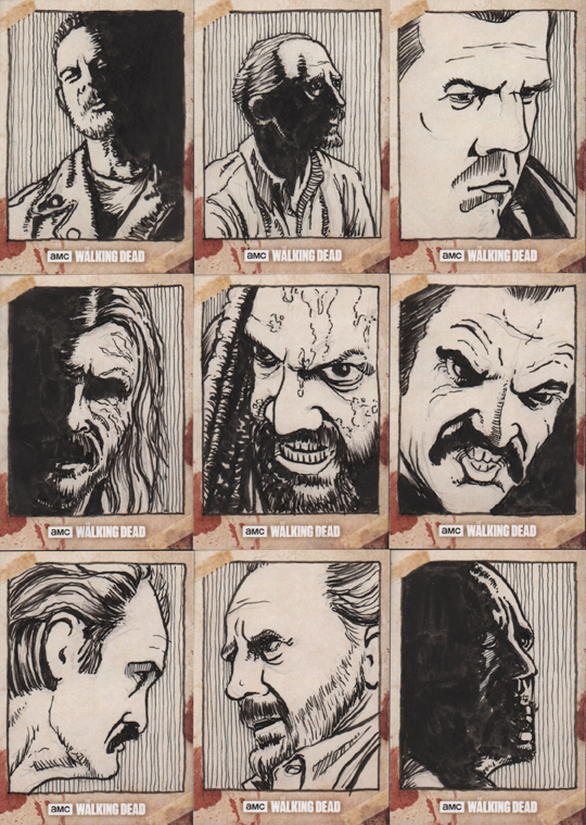 540x759 Tattooed Sky The Walking Dead, Season 8 Sketch Cards - Dead Sketch