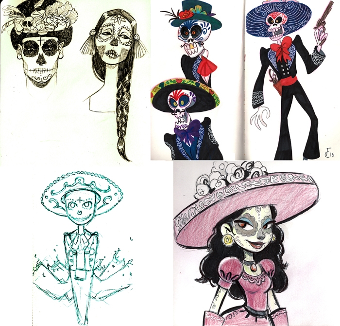 700x670 Cake And Doodle Day Of The Dead - Dead Sketch