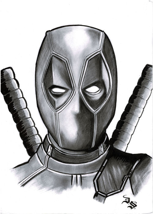 500x700 Deadpool By Diego Septiembre - Deadpool Sketch