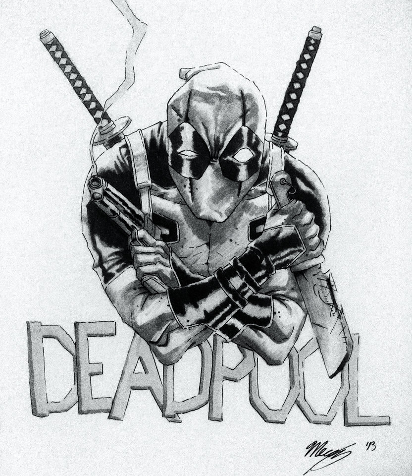 832x960 Deadpool Sketch By Mercyalters - Deadpool Sketch