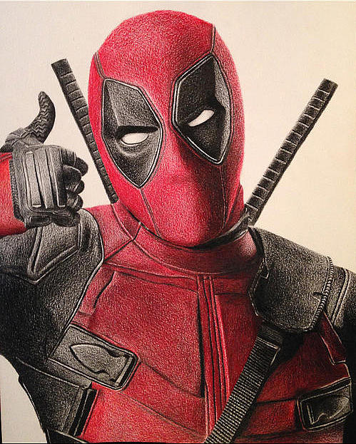 Deadpool Sketch at PaintingValley.com | Explore collection of Deadpool ...