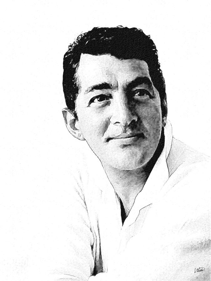 675x900 Dean Martin 04 Drawing By Dean Wittle - Dean Martin Sketches