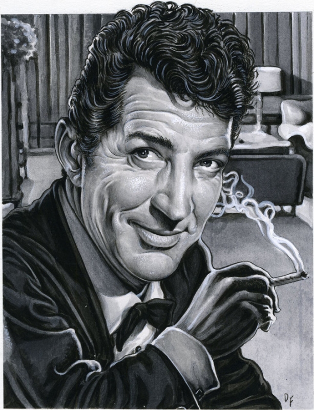 613x800 Drew Friedman Dean Martin - Dean Martin Sketches