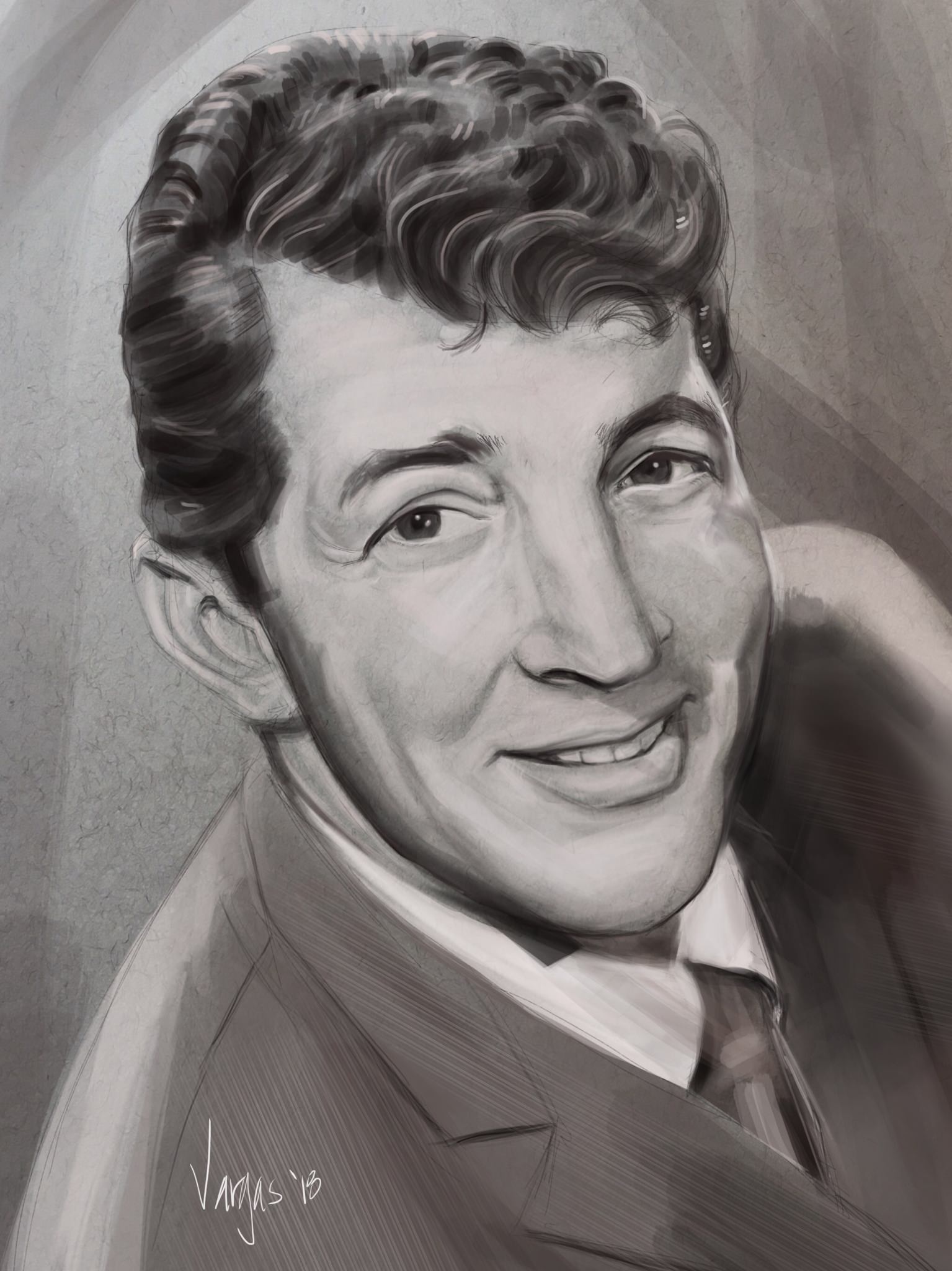 1535x2048 My Portrait Of Dean Martin - Dean Martin Sketches