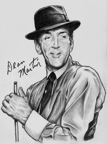 359x482 Portrait Of Dean Martin By Volverine On Stars Portraits - Dean Martin Sketches