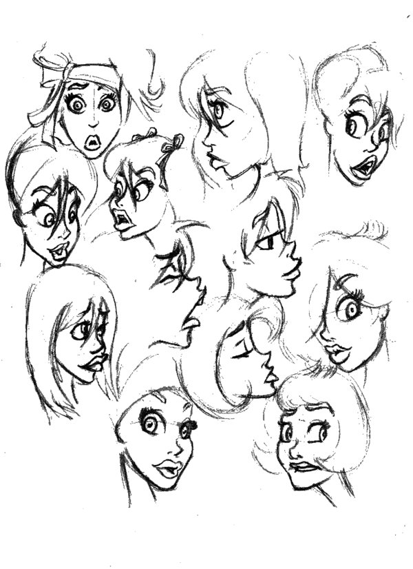 600x826 Dean Yeagle Girl Sketches By Unknownx - Dean Yeagle Sketches