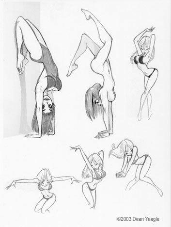 353x468 Photo Pinup - Dean Yeagle Sketches