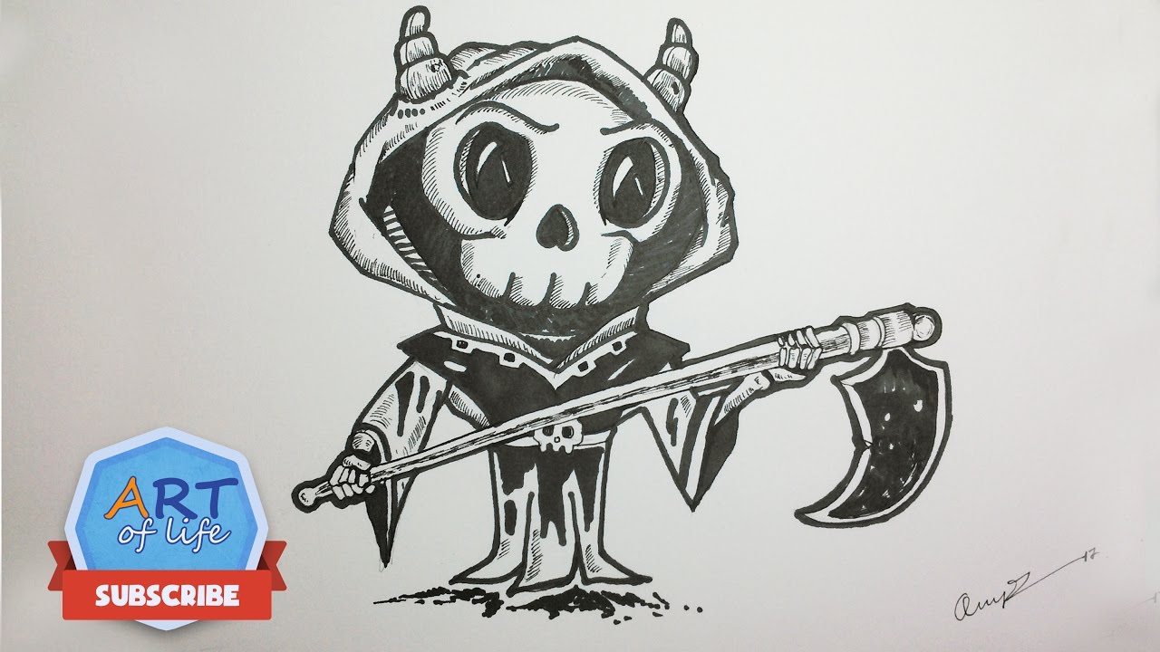 1280x720 How To Draw Angel Of Death - Death Angel Sketch