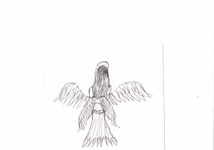 300x210 Sketch Drawing Pen Angel Death (Pen Sketch) 1 10 2013myconius On - Death Angel Sketch