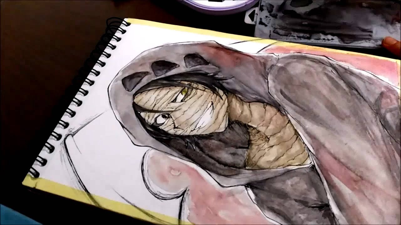1280x720 Watercolor Speed Angels Of Death ~ Zack - Death Angel Sketch