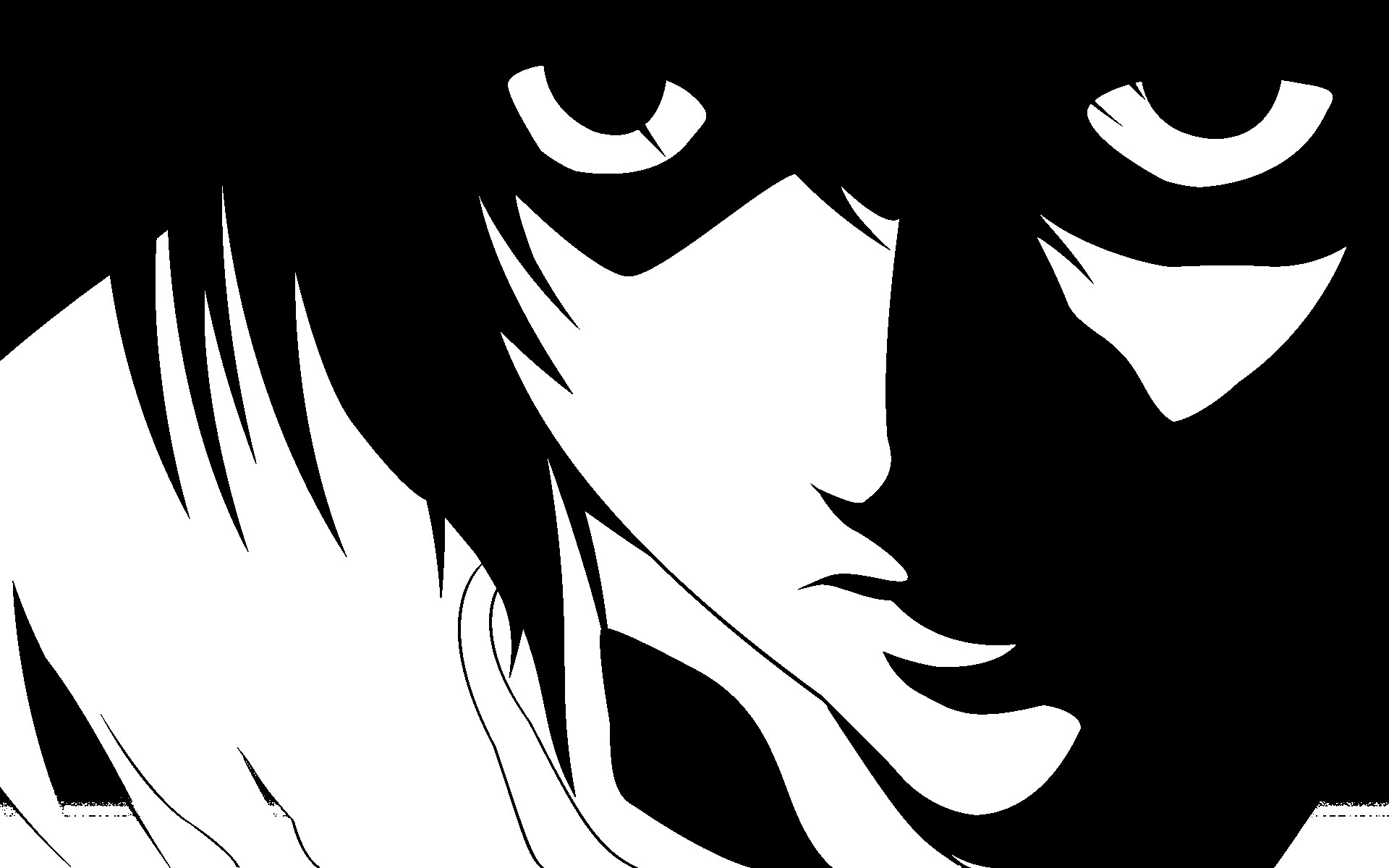 1920x1200 Wallpaper Illustration, Anime, Line Art, Cartoon, Death Note - Death Note Sketch