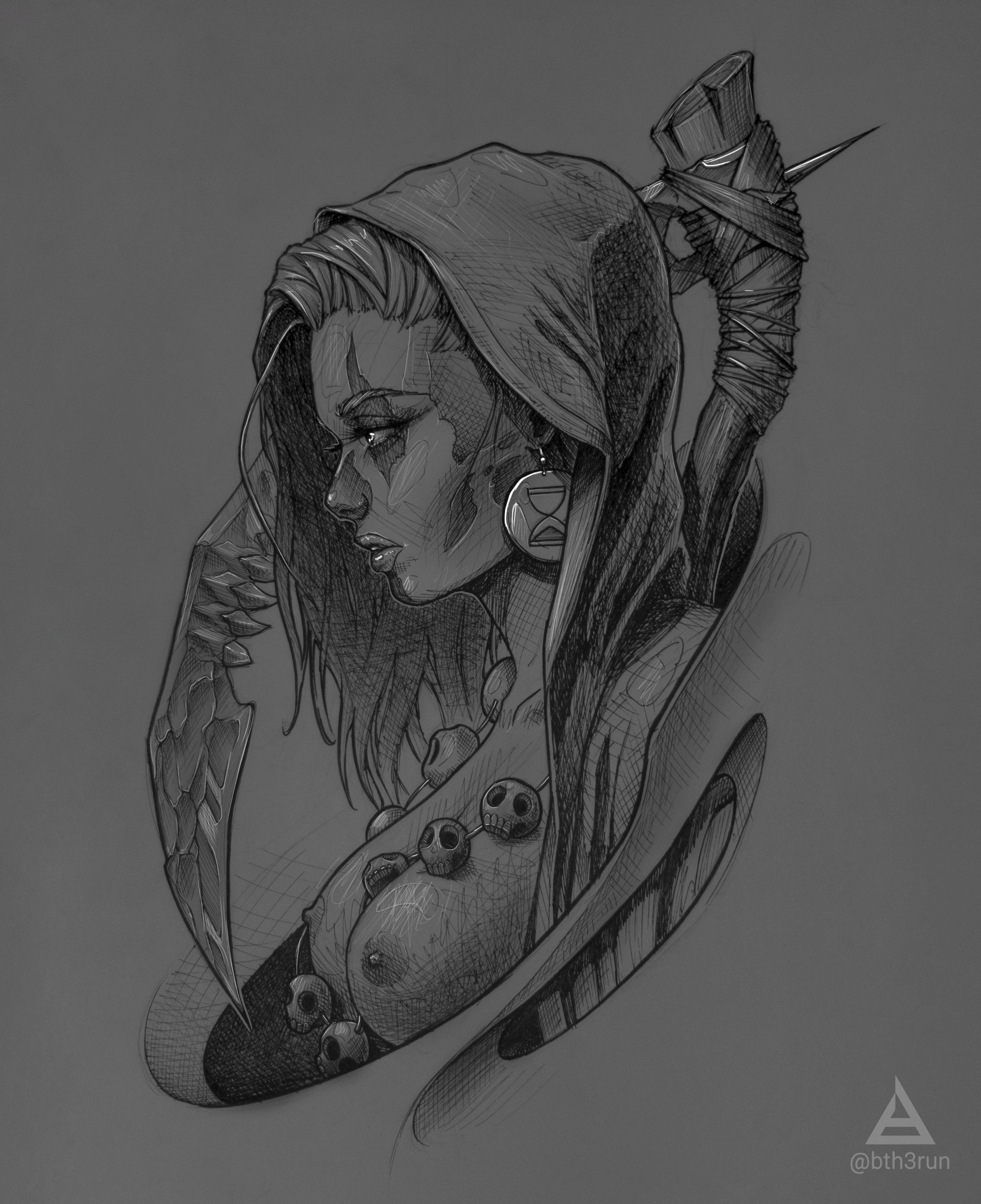 2216x2721 Death Sketch By @bth3run Tatto Death, Sketches And - Death Sketch