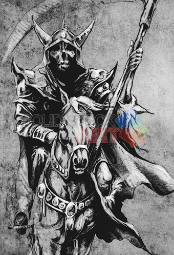 340x497 Stock Photo Of Death Sketch Of Tattoo Art Warrior - Death Sketch