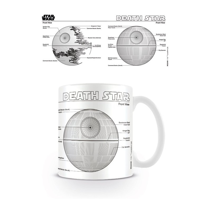 800x800 Star Wars Death Star Sketch Mug - Death Star Sketch