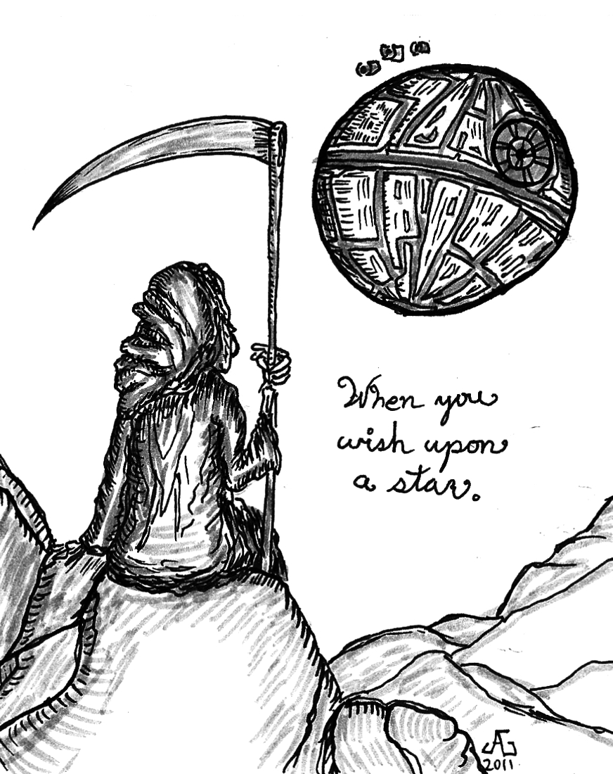 872x1100 The Impulsive Sketch Journal When You Wish Upon A Death Star - Death Star Sketch