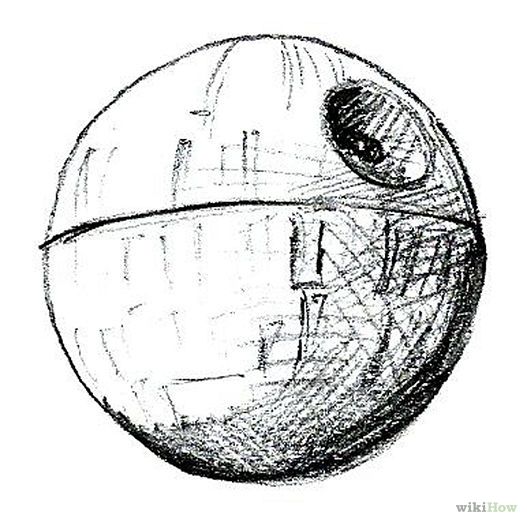 Death Star Sketch at PaintingValley.com | Explore collection of Death