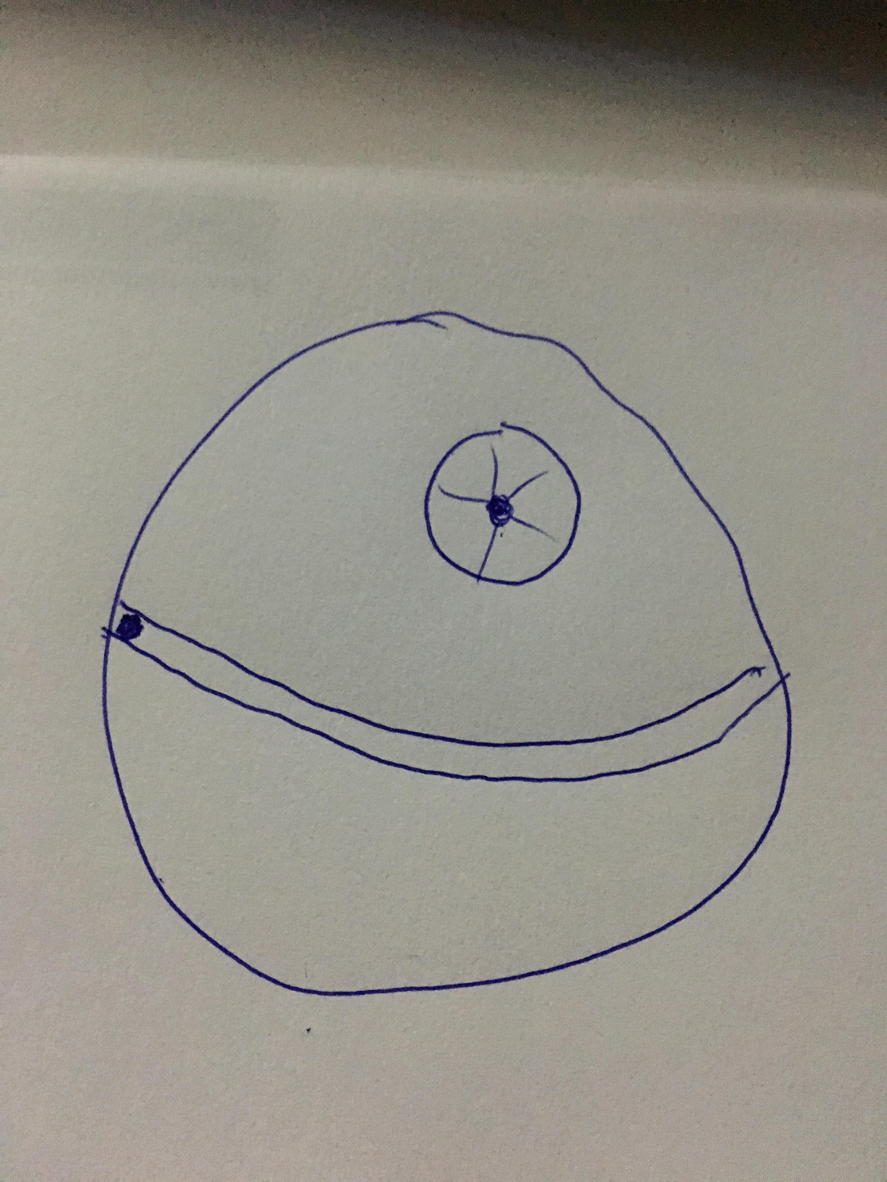 3024x4032 Death Star, Exhaust Port Included - Death Star Sketch