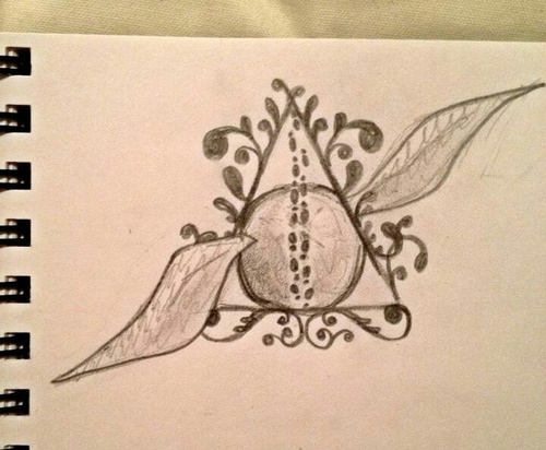 500x412 Harry Potter And The Deathly Hallows Sketch. - Deathly Hallows Sketch