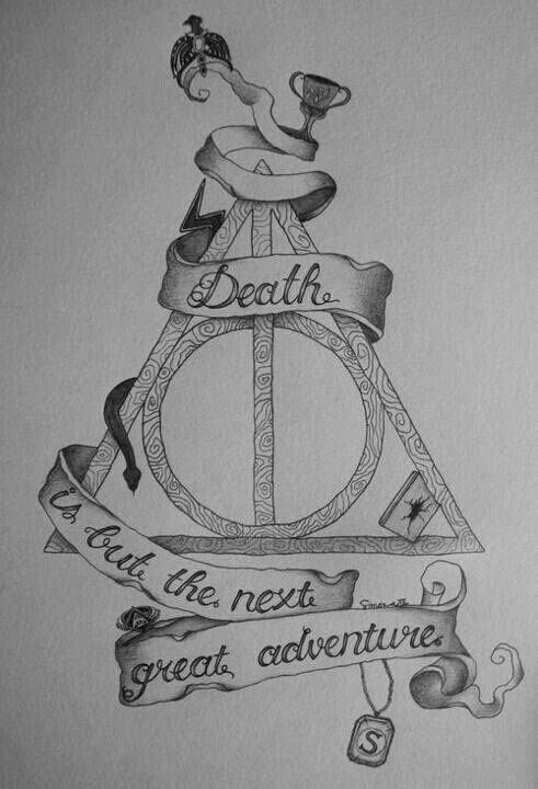 491x720 The Deathly Hallows Harry Potter Stuff!!! Deathly - Deathly Hallows Sketch