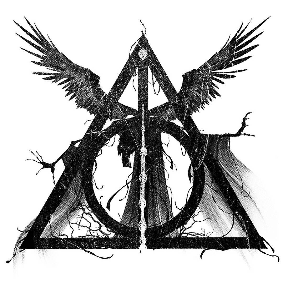 1080x1080 The Deathly Hallows Created By Death Himself Tattoos And - Deathly Hallows Sketch