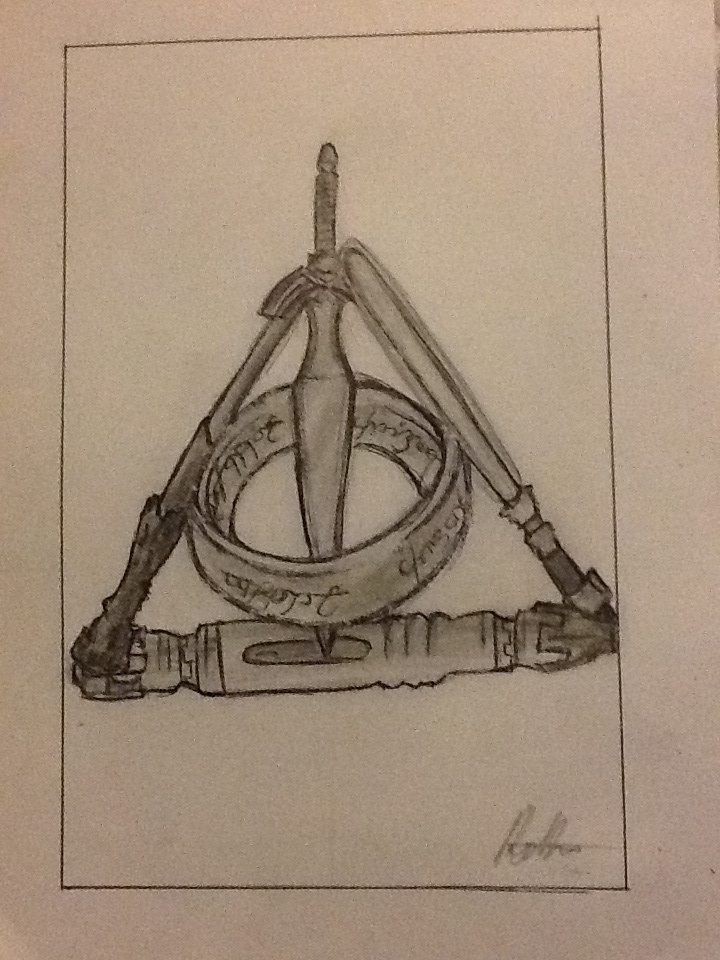 720x960 The Deathly Hallows Extended.. By Paradeofthekilljoys - Deathly Hallows Sketch