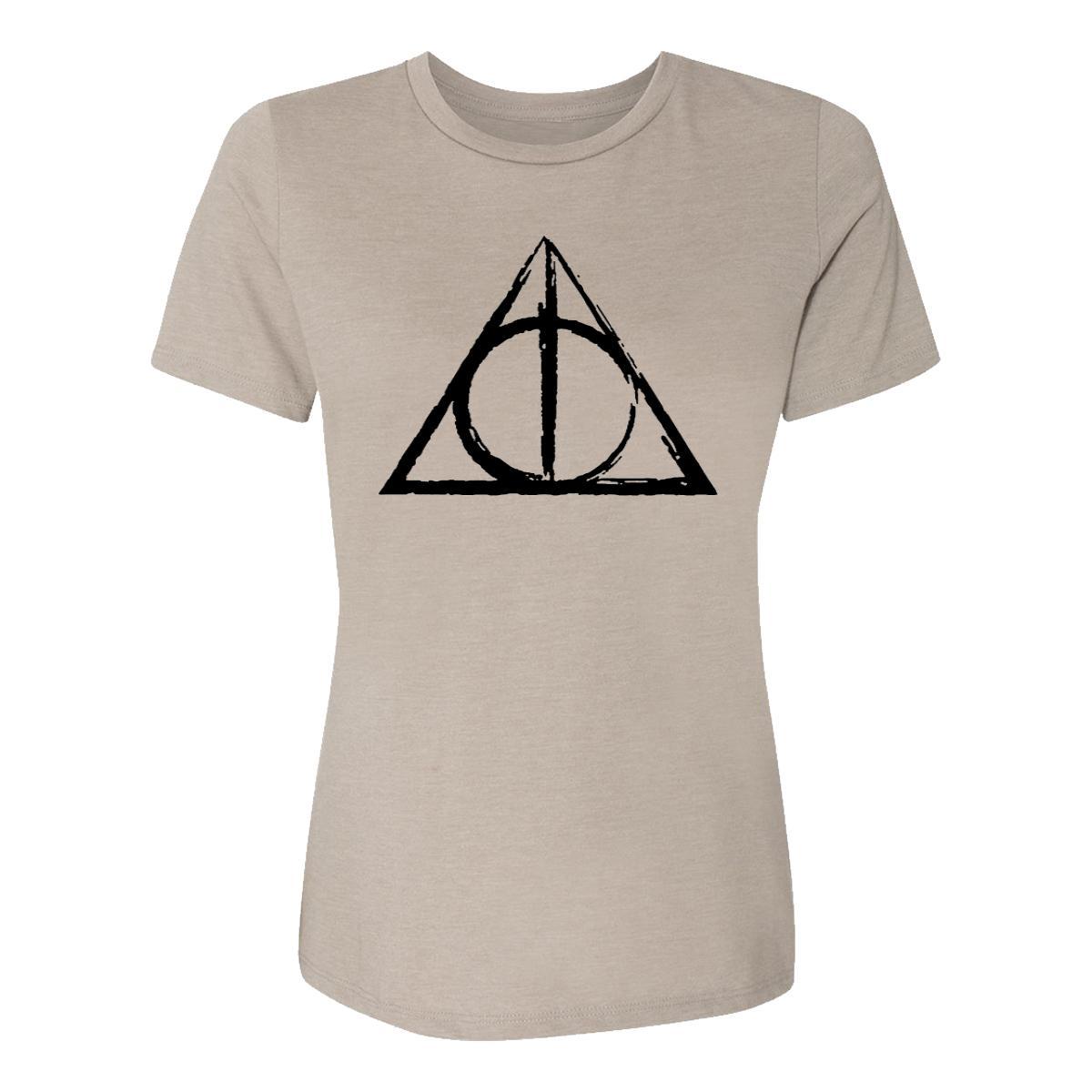 1200x1200 Deathly Hallows Sketch Womens Tee Shirt - Deathly Hallows Sketch
