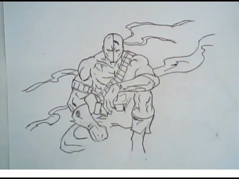 480x360 How To Draw Deathstroke From Dc (Drawing Ep 205) - Deathstroke Sketch