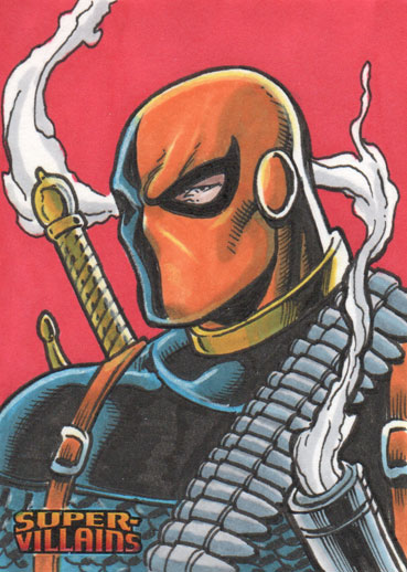 369x518 Dc Comics Super Villains Deathstroke Sketch Card - Deathstroke Sketch