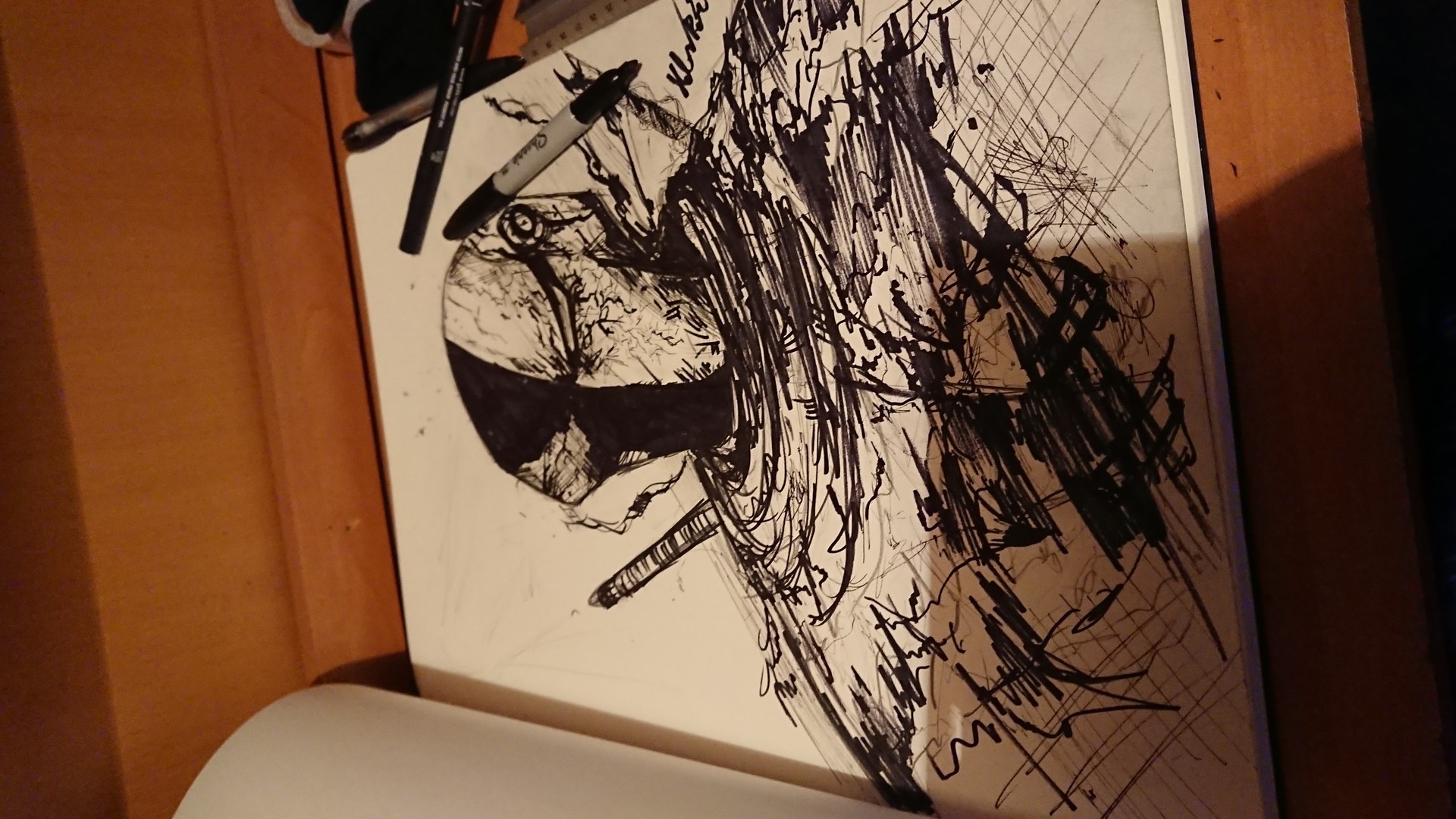 1920x1080 Peter Helenin - Deathstroke Sketch