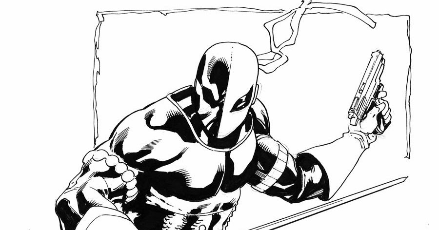 900x472 Deathstroke Con Sketch... Robert Atkins Art - Deathstroke Sketch