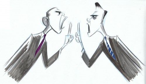 500x290 Some Sketches From The Debate - Debate Sketch