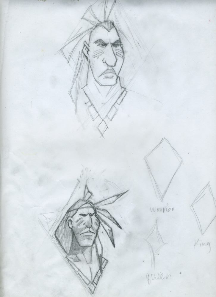 726x1000 Playing Cards Creative Process Kenneth Crane Illustration - Deck Of Cards Sketch